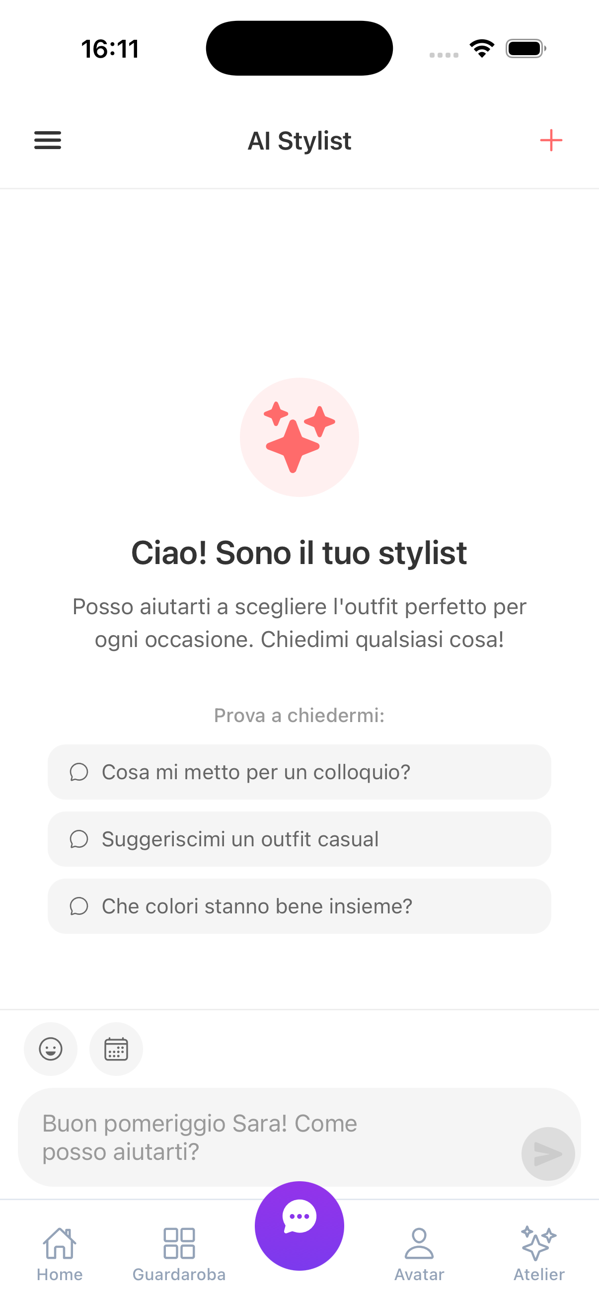 Chat Stylist - Benvenuto